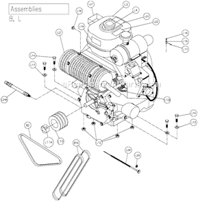 Page E Diagram and Parts List for MK-2020  MK Diamond Concrete Saw